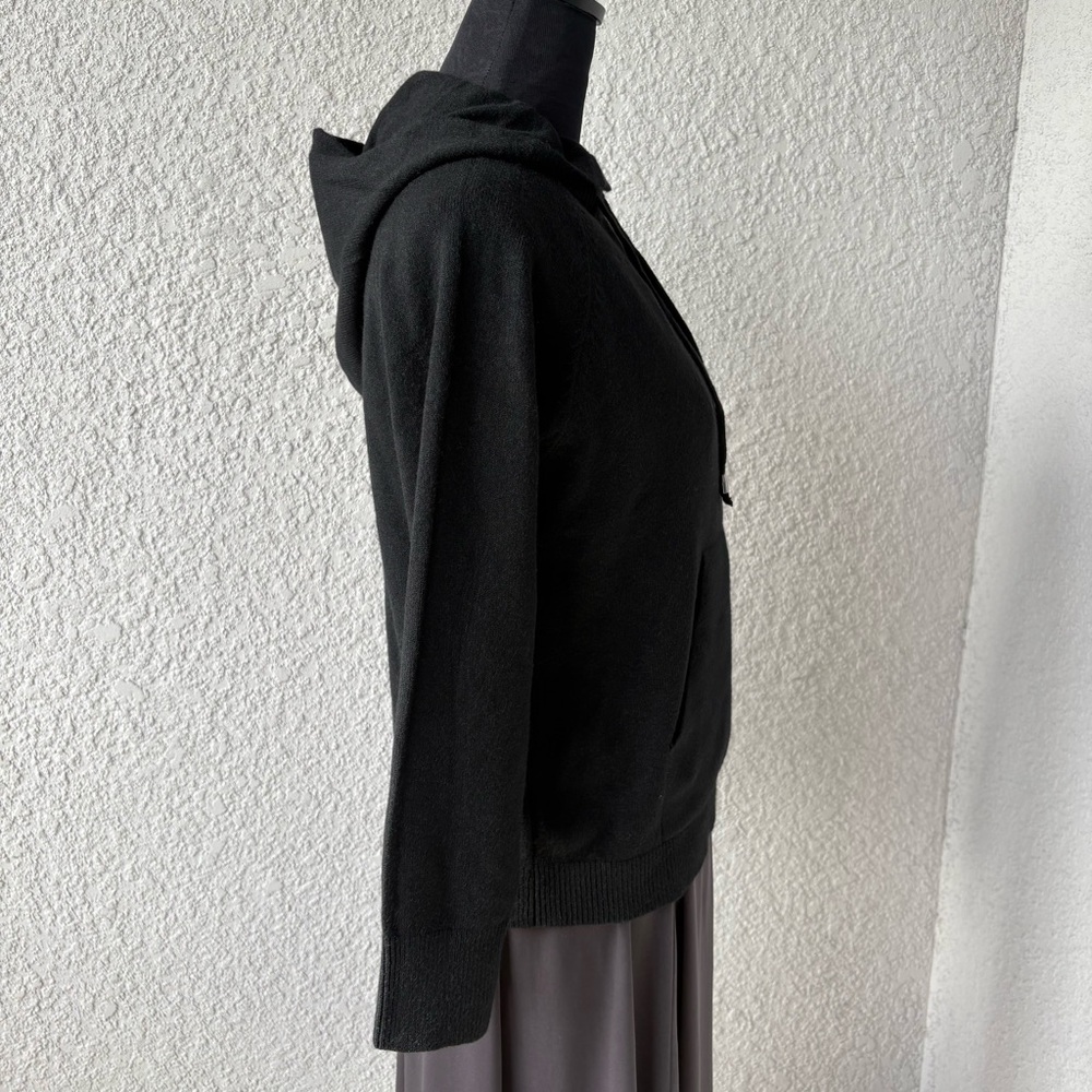 S. Christina Black Cashmere Hoodie - Brand New - L/XL - Picture 3 of 7